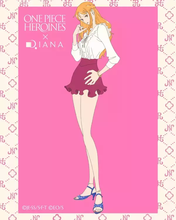 「『ONE PIECE HEROINES』×ダイアナ初コラボ！ナミの「戦える靴」がサンダルで7月6日発売」の画像