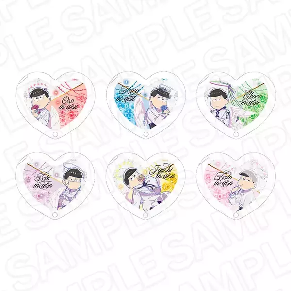 「『おそ松さん』POP UP SHOPが7月3日開催！天使コーデの描き下ろしアクスタ・カンバッジ・チャームが登場」の画像