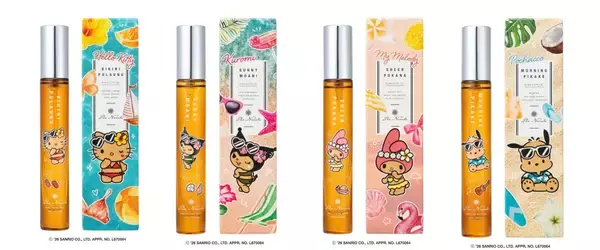 「「サンリオキャラクターズ×プア ナナラ」夏限定コラボ香水＆ジェルが登場！こんがり日焼けキティ・クロミ・マイメロ・ポチャッコにきゅん」の画像