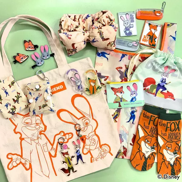 「「ズートピア×サンキューマート」2月上旬よりコラボグッズ発売！アクキーなど全24アイテム展開」の画像