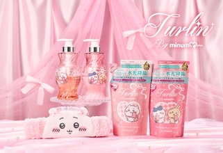 『ちいかわ』×minum第2弾はヘアバンド付き♪「turlin by minum+」限定デザインのシャンプー＆トリートメントセットが11月上旬より順次発売