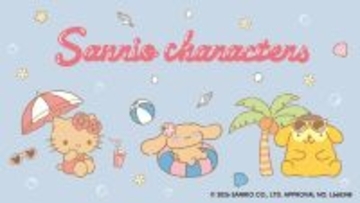 「サンリオキャラクターズ×GU」コラボパジャマ・Tシャツが7月13日発売！日焼けハローキティ・シナモロール・ポムポムプリンが超キュート