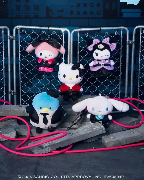 「サンリオ『PUNKS Party』くじが9月18日発売！パンク衣装のキティ＆クロミが40cmぬいぐるみに♪」の画像