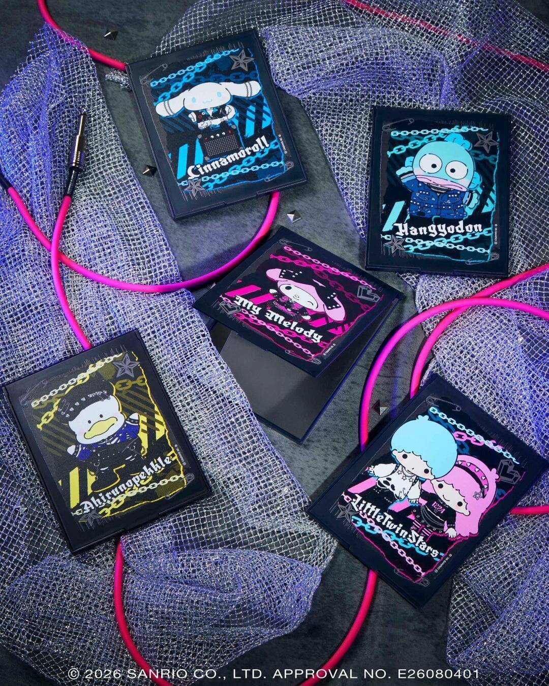 サンリオ『PUNKS Party』くじが9月18日発売！パンク衣装のキティ＆クロミが40cmぬいぐるみに♪