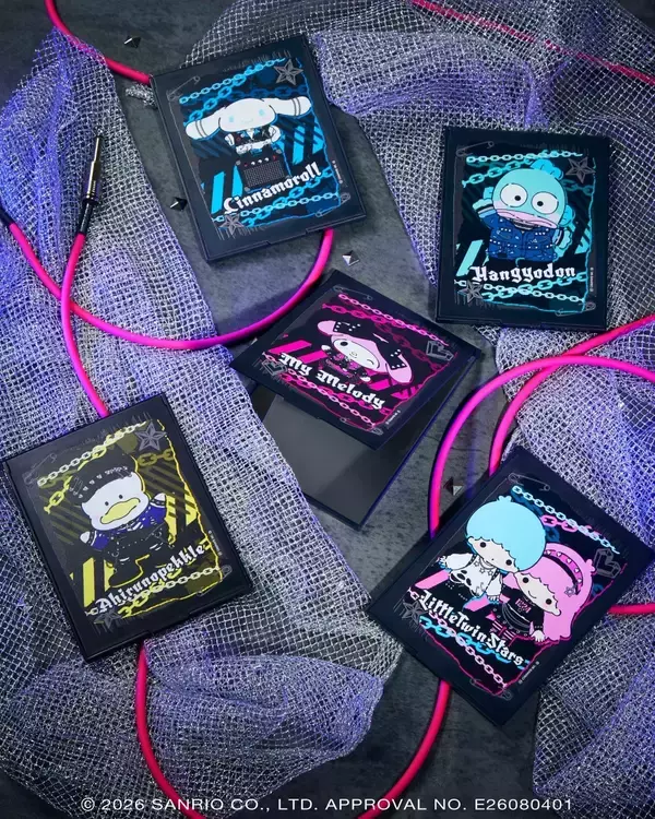 「サンリオ『PUNKS Party』くじが9月18日発売！パンク衣装のキティ＆クロミが40cmぬいぐるみに♪」の画像