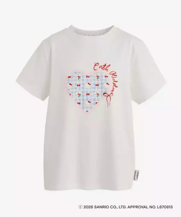「「ハローキティ×キャス キッドソン」コラボ第2弾が6月5日発売！接触冷感Tシャツやフリルトート、文具も初登場」の画像