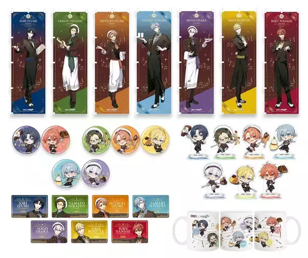 「「アイナナ×ココス」給仕姿の7人にきゅん♪コラボが8月27日開催、限定クリアカード全18種が登場」の画像