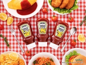 『ポケモン』ピカチュウがハインツの逆さボトルケチャップに登場！全3種デザインで3月発売＆ほっぺプレートが当たるキャンペーンも