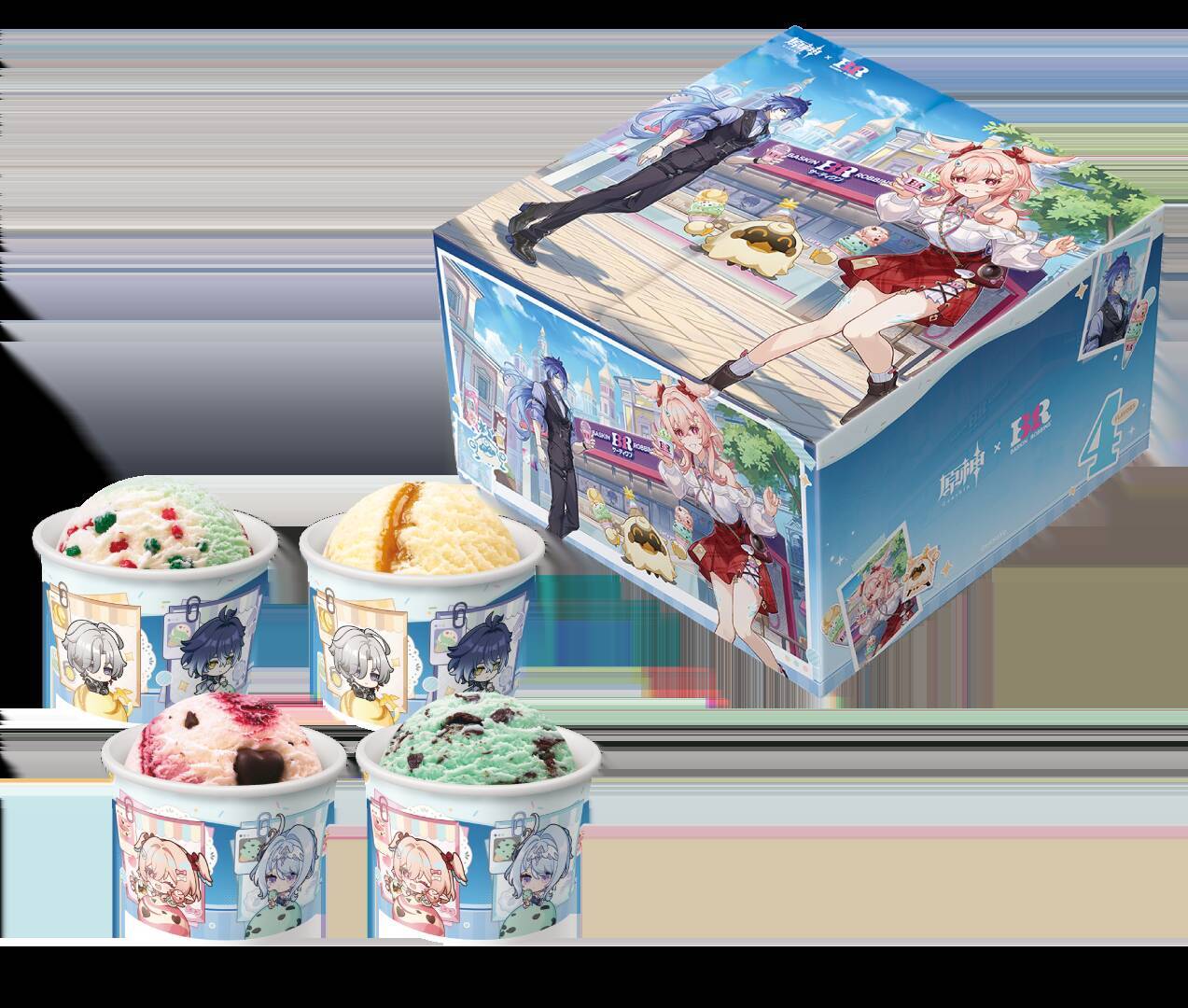 「原神×サーティワン」限定衣装のフリンズ＆リンネアがアクスタに♪初コラボが9月8日スタート