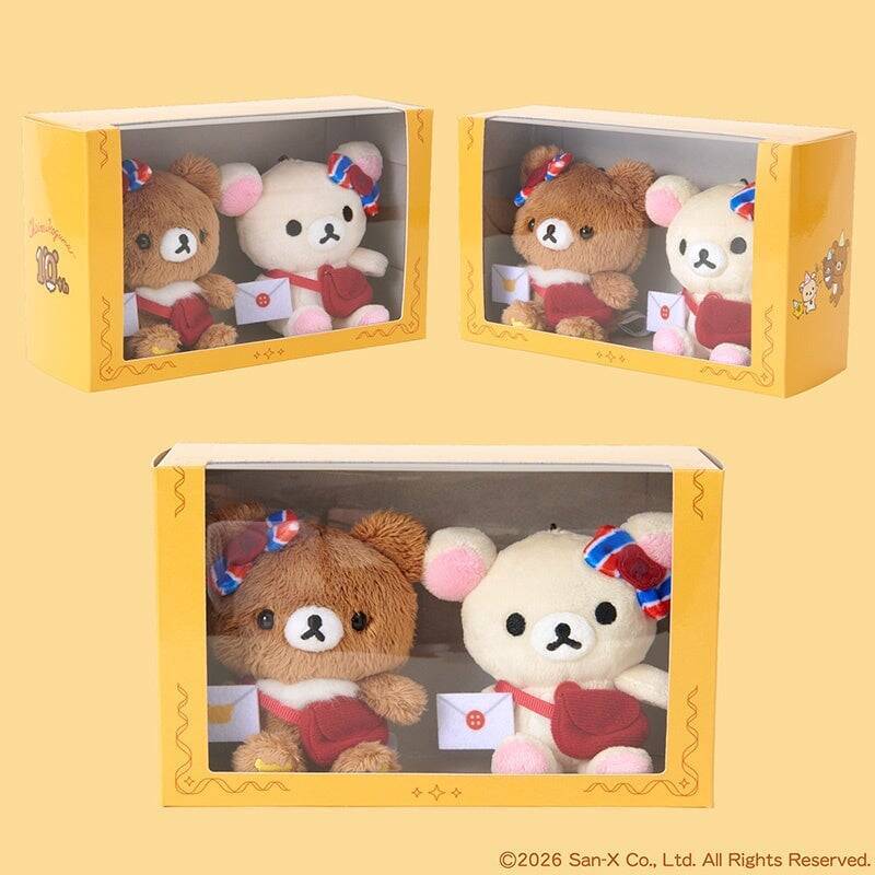 「チャイロイコグマ」10周年フレーム切手が7月13日受注開始！おでかけ姿のぬいぐるみキーホルダー付き
