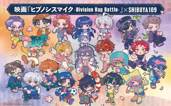 「映画『ヒプノシスマイク』×SHIBUYA109ポップアップストアが渋谷・阿倍野にオープン！お花見テーマの描き下ろしグッズが勢ぞろい」の画像