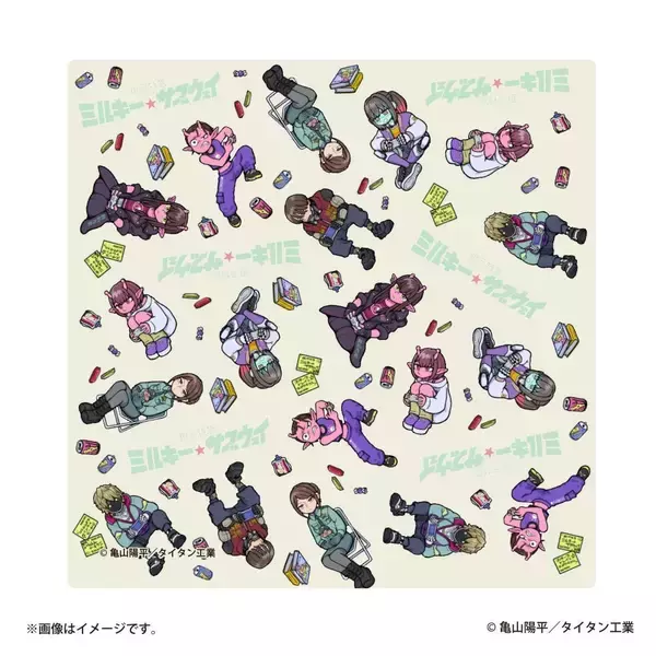 「「銀河特急 ミルキー☆サブウェイ×ヴィレッジヴァンガード」描き起こしコラボグッズ第2弾が受注開始！キャラスタンドやTシャツなど全10種」の画像