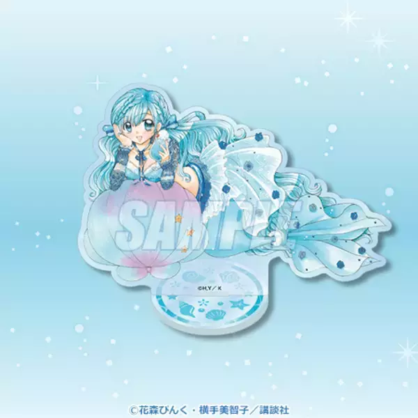 「『ぴちぴちピッチ』水中デート姿のるちあ・波音・リナが尊い♪花森ぴんく描き下ろしオンラインくじが9月1日スタート」の画像