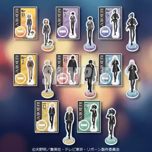 「『家庭教師ヒットマンREBORN!』メンズ雑誌くじが7月23日発売！スーツ姿の描き下ろしアクスタやジオラマが登場」の画像