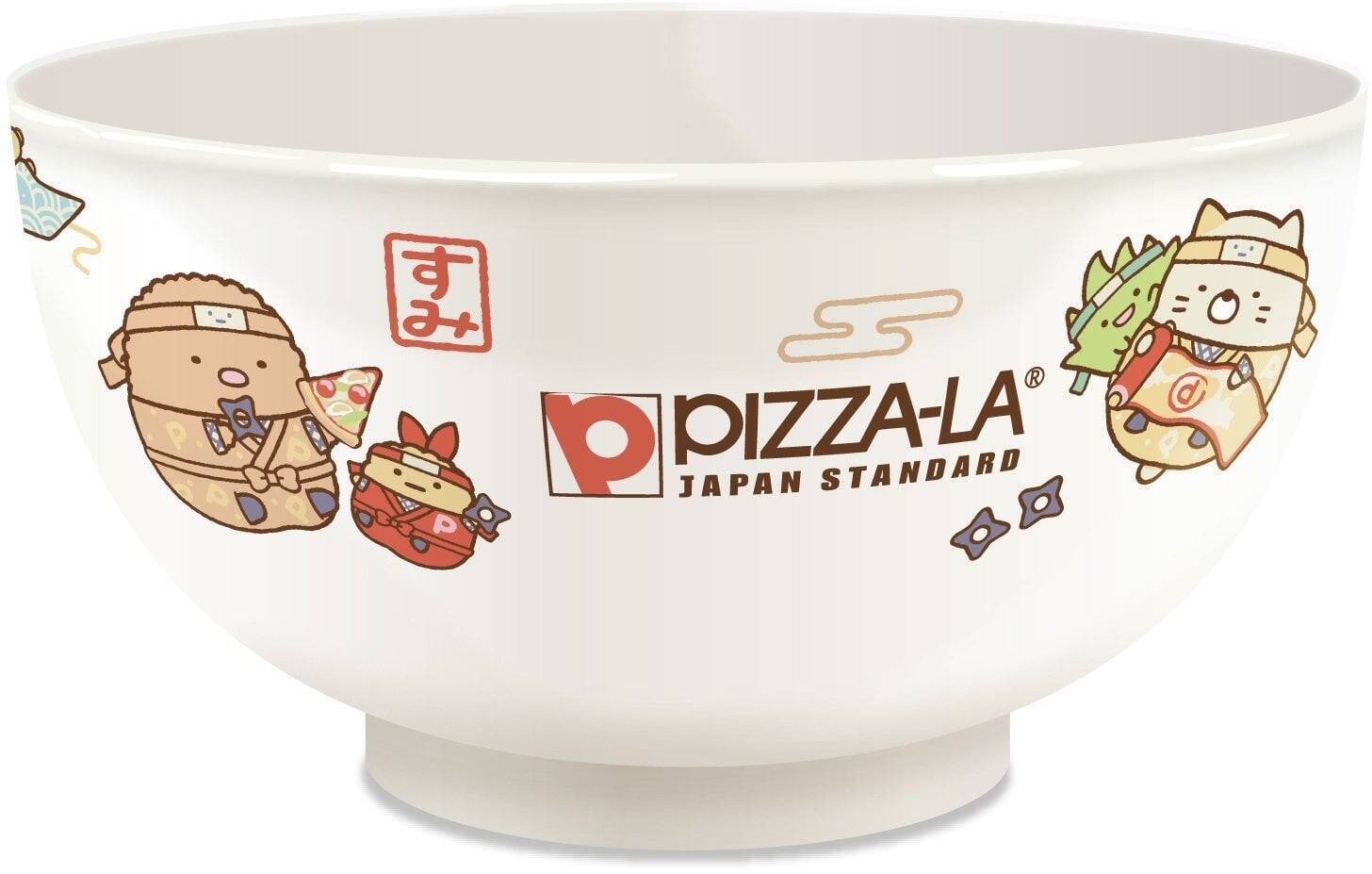 「すみっコぐらし×ピザーラ」スペシャルパックが6月10日に発売！忍者すみっコのお茶碗＆オリジナルシール2点セットが登場