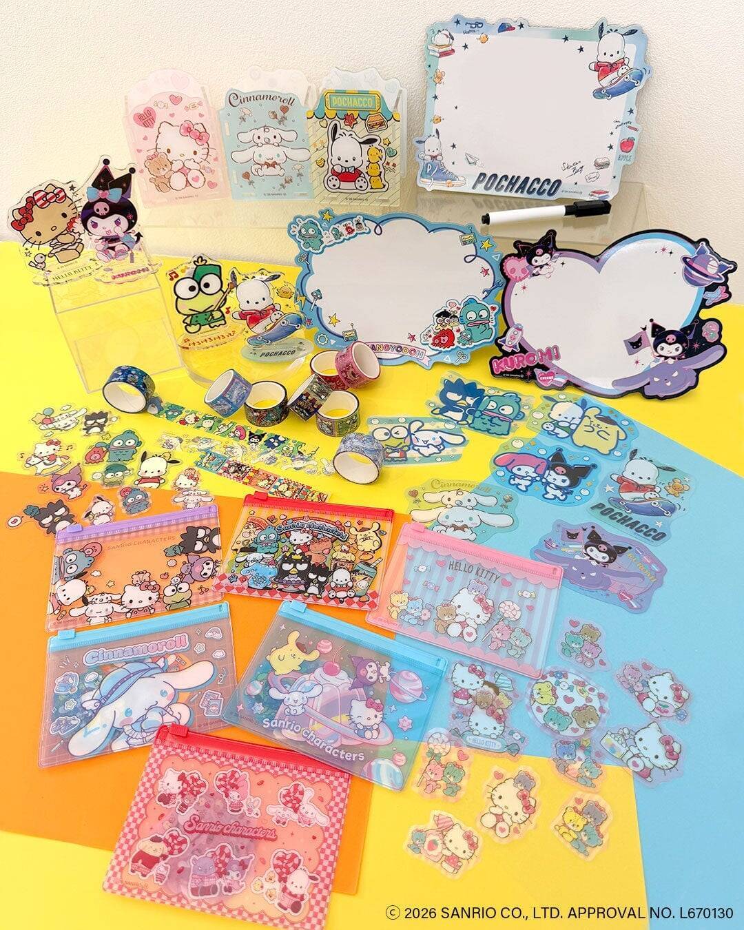『サンリオキャラクターズ』文具がかわいい！サンキューマート限定アイテムが9月11日より販売開始