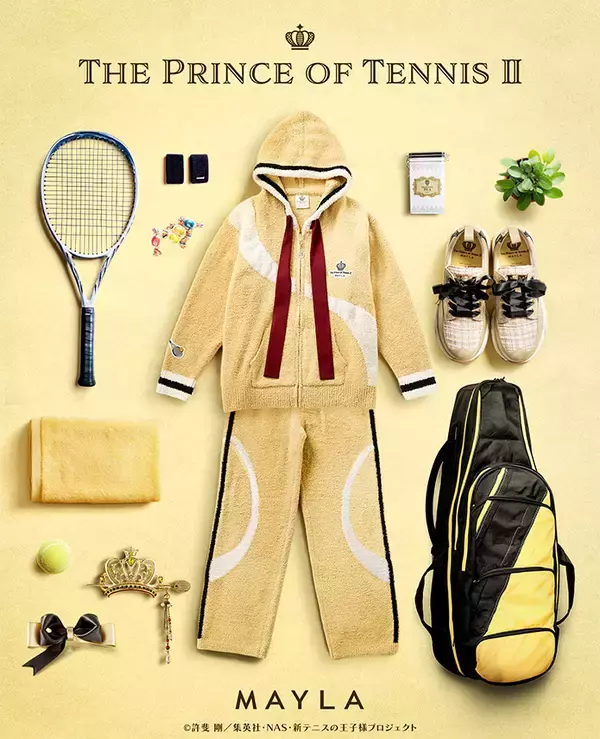 「「テニプリ×MAYLA」アイコニックラウンジウェアが4月28日予約スタート！青学・氷帝など5校のユニフォーム着想デザイン」の画像