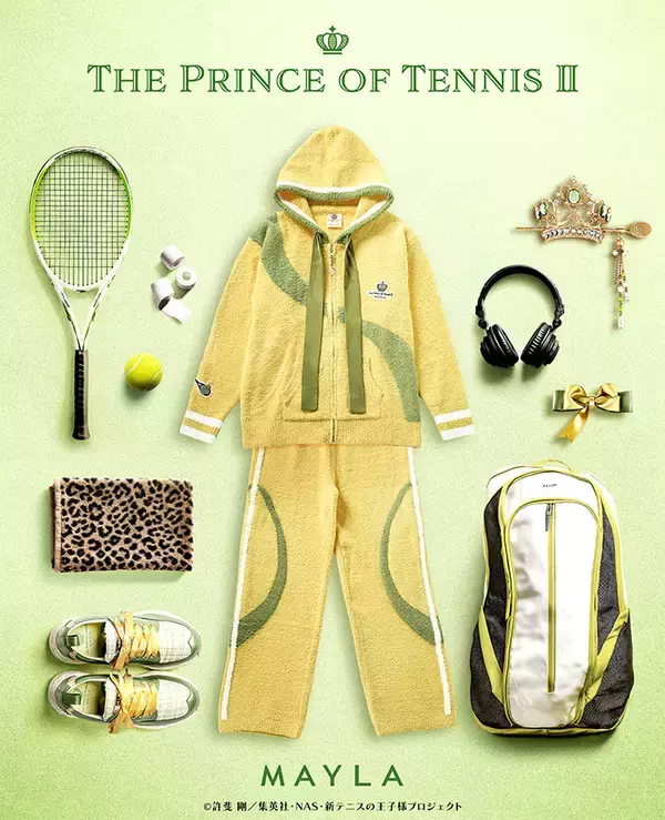「「テニプリ×MAYLA」アイコニックラウンジウェアが4月28日予約スタート！青学・氷帝など5校のユニフォーム着想デザイン」の画像