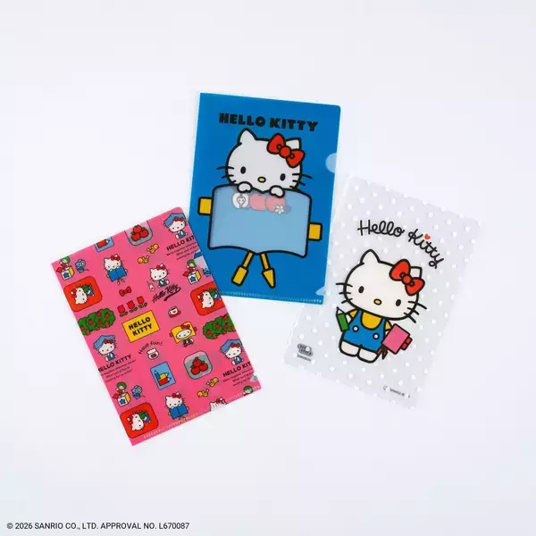 「手帳を読むハローキティが可愛すぎる♪「ハローキティ×ほぼ日手帳2027」カバー＆文具全17種が9月1日発売」の画像
