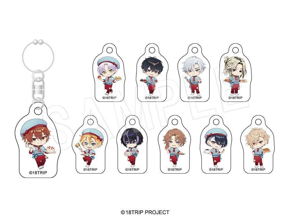 「18TRIP×スイパラ」練牙たちのパティシエ姿がアクスタに♪新作グッズが9月2日発売、ラメポストカード全9種