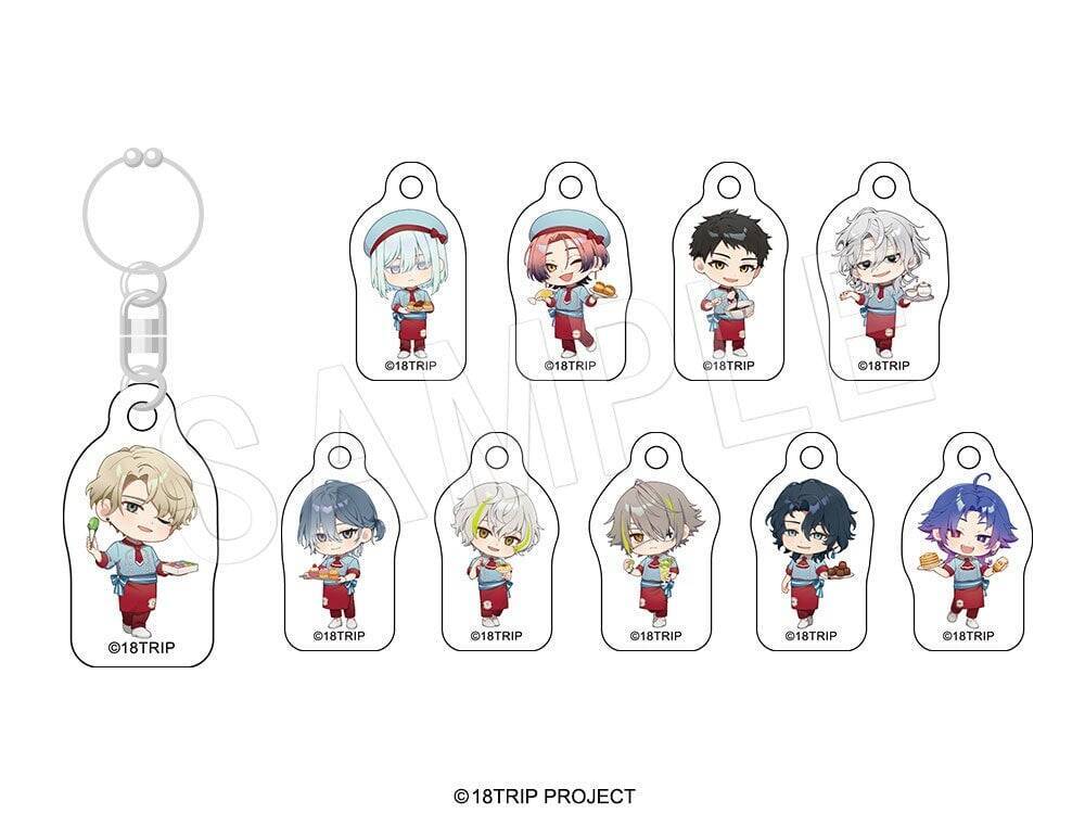 「18TRIP×スイパラ」練牙たちのパティシエ姿がアクスタに♪新作グッズが9月2日発売、ラメポストカード全9種