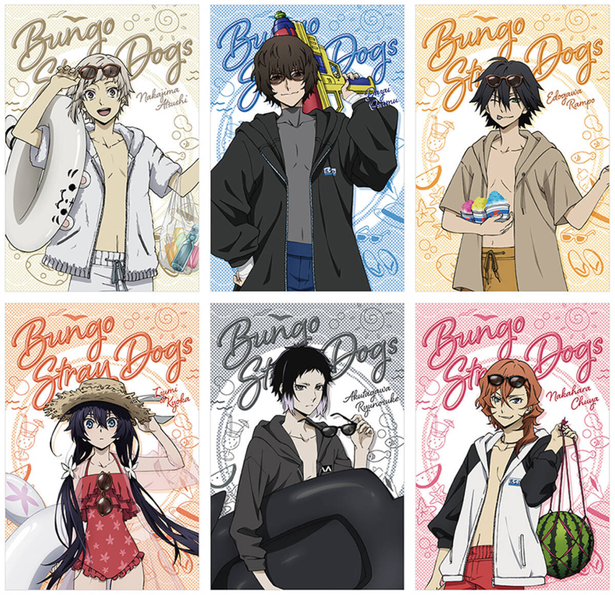 夏だ！水着だ！『文スト』だ！「アニメイトフェア」描き下ろしポスト 