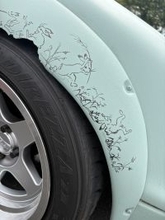 車の欠けた部分を生かすには…天才的なラクガキに「わびさびを感じる」「センス良すぎ」