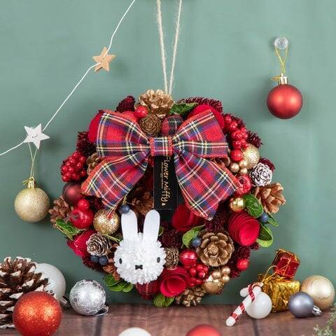 ミッフィーのクリスマスリースや会場限定グッズが登場！「Flower Miffy Pop-Up Marche」横浜赤レンガ倉庫で11月6日から開催