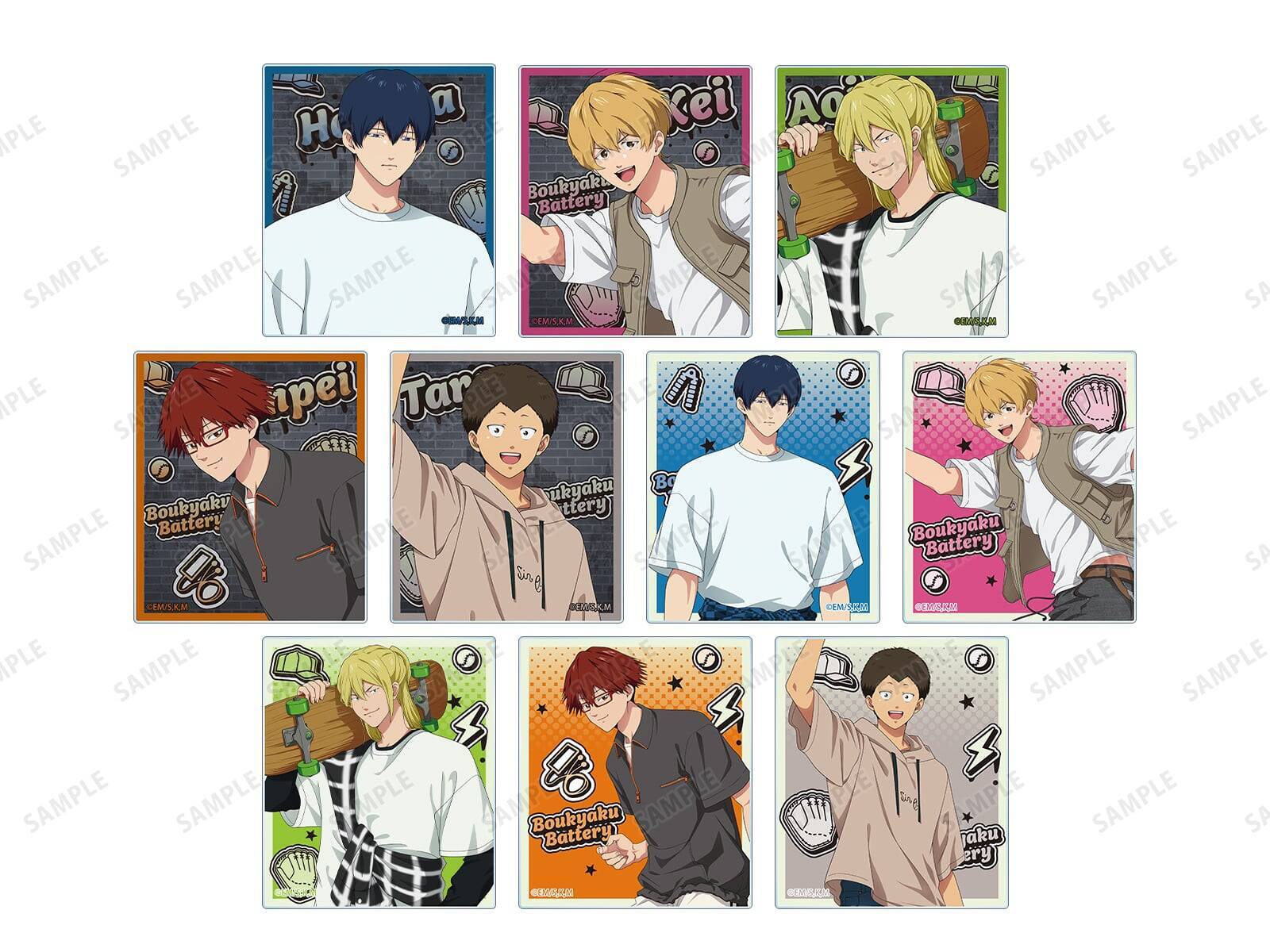 『忘却バッテリー』POP UP SHOPが開催決定！ストリートスポーツの缶バッジ・アクスタなどがラインナップ