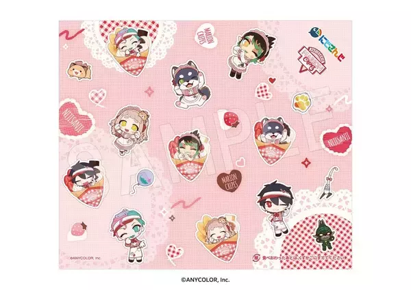 「「にじさんじ×マリオンクレープ」第二弾コラボが4月2日スタート！撮り下ろしLive2Dビジュアル＆制服姿のミニキャラグッズが登場」の画像