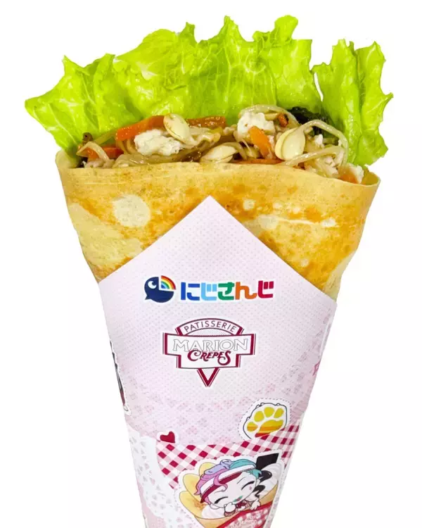 「「にじさんじ×マリオンクレープ」第二弾コラボが4月2日スタート！撮り下ろしLive2Dビジュアル＆制服姿のミニキャラグッズが登場」の画像