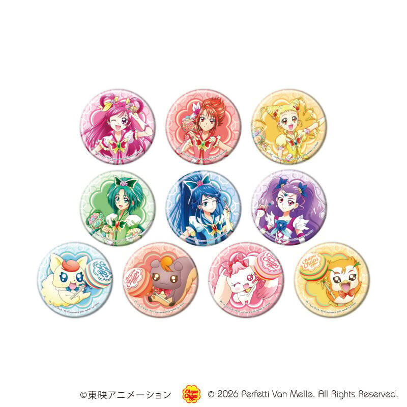 『Yes！プリキュア5GoGo！』×チュッパチャップス コラボグッズが8月21日発売！描き下ろし缶バッジ・ホログラムアクスタが甘かわいい