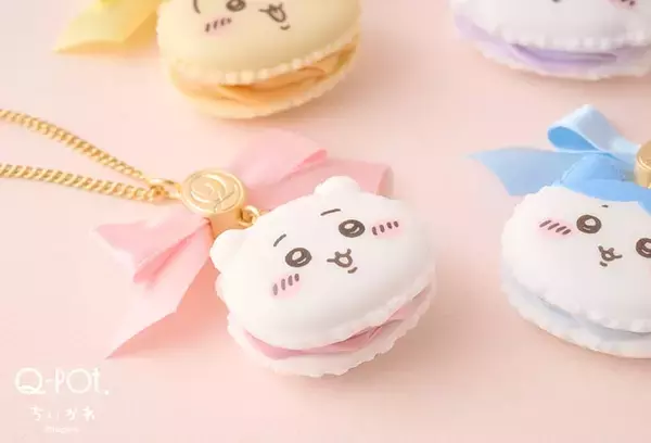 「「ちいかわ」×Q-pot.スイーツアクセサリーが6月26日発売！ハチワレたちのマカロン・焼きたてクッキーが尊い」の画像