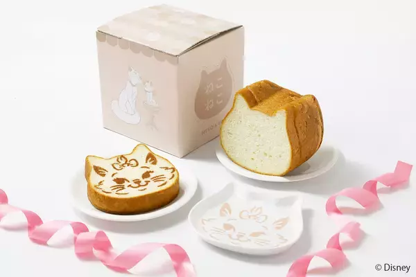 「「ディズニー×ねこねこ食パン」チェシャ猫やマリーらがモチーフ！ハピネススイーツ定期便で登場」の画像