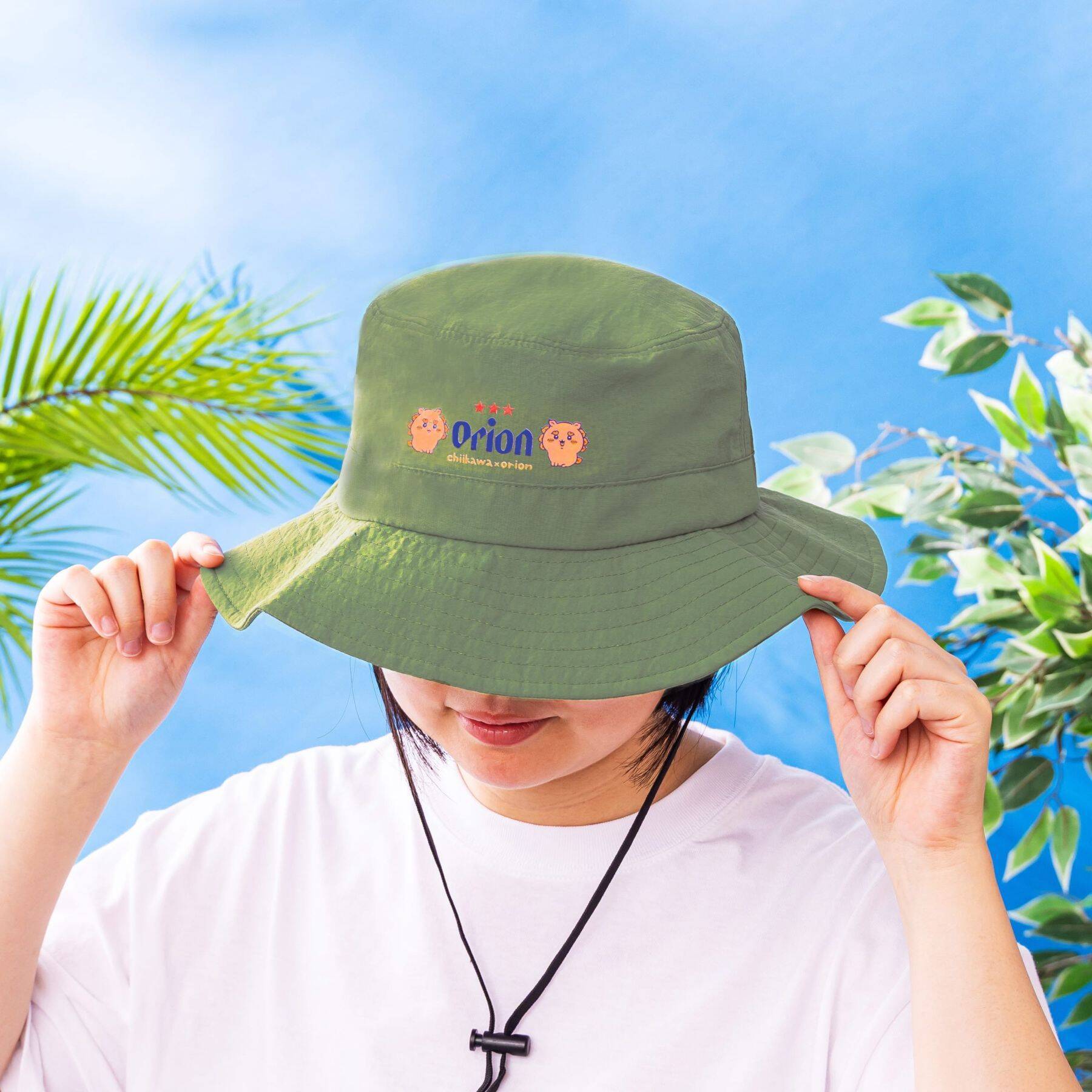 「ちいかわ×オリオンビール」ハイビスカス姿のシーサーがピース♪初のキャップ＆サファリハットが8月21日発売