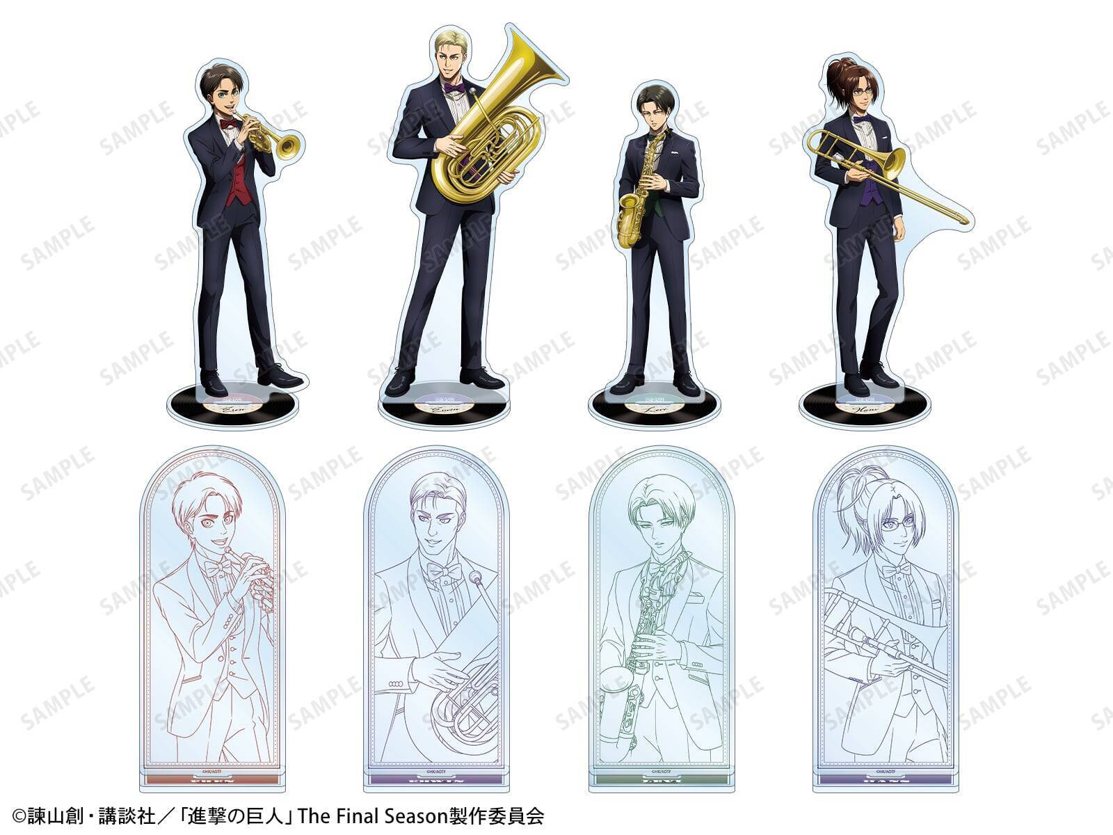 『進撃の巨人』リヴァイたちがタキシードでジャズ演奏♪ タワレコPOP UP SHOP第2弾が9月11日開幕
