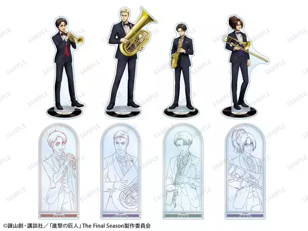 「『進撃の巨人』リヴァイたちがタキシードでジャズ演奏♪ タワレコPOP UP SHOP第2弾が9月11日開幕」の画像