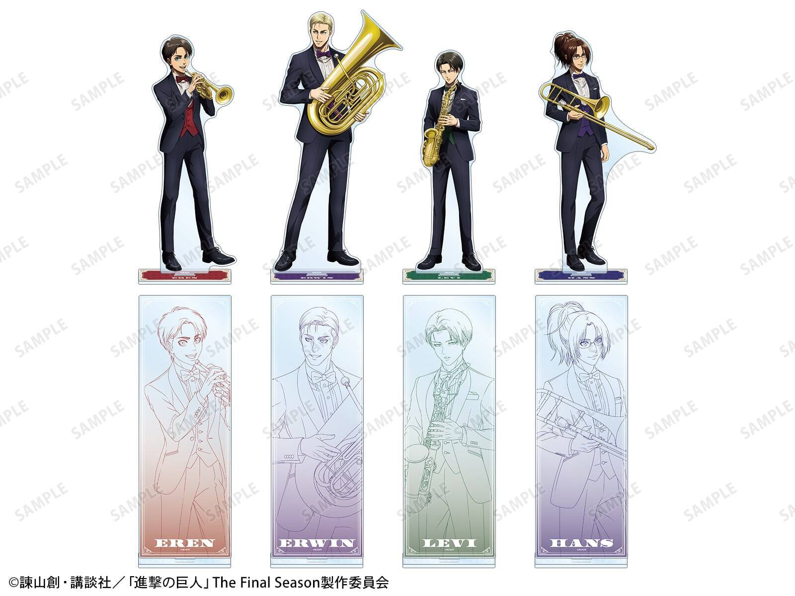 『進撃の巨人』リヴァイたちがタキシードでジャズ演奏♪ タワレコPOP UP SHOP第2弾が9月11日開幕