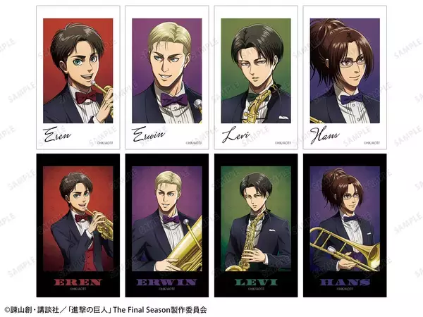 「『進撃の巨人』リヴァイたちがタキシードでジャズ演奏♪ タワレコPOP UP SHOP第2弾が9月11日開幕」の画像