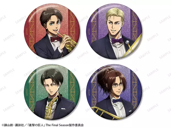 「『進撃の巨人』リヴァイたちがタキシードでジャズ演奏♪ タワレコPOP UP SHOP第2弾が9月11日開幕」の画像