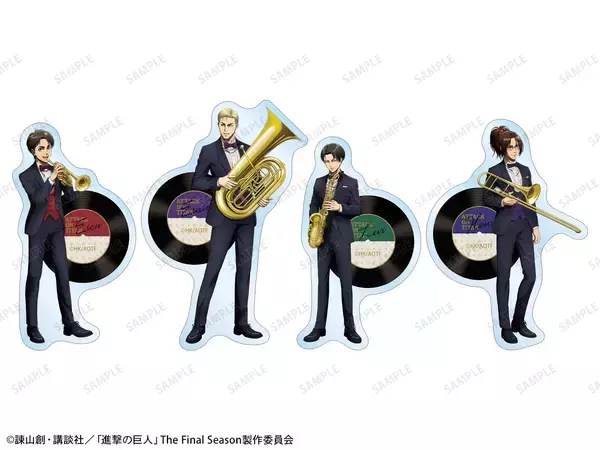 「『進撃の巨人』リヴァイたちがタキシードでジャズ演奏♪ タワレコPOP UP SHOP第2弾が9月11日開幕」の画像