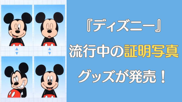 証明写真風グッズの流行が『ディズニー』にも到来で「ベイちゃんの証明写真かわいい」