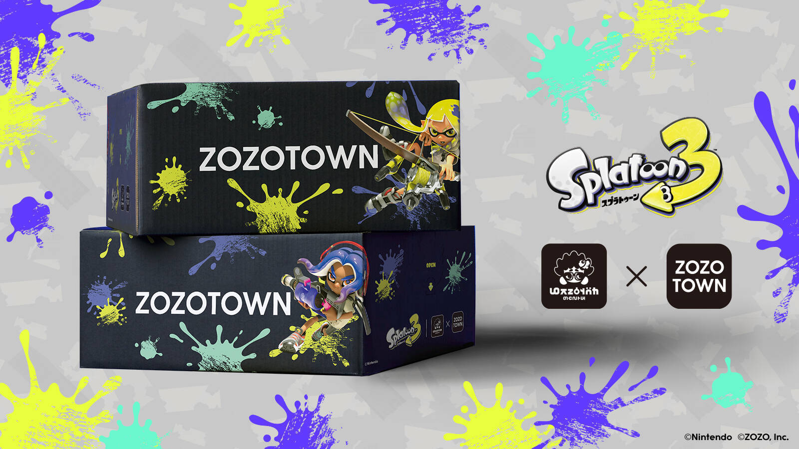 「スプラ3×ZOZOTOWN」9月13日よりコラボ商品発売！ゲーム内のギアを再現したアイテムが登場