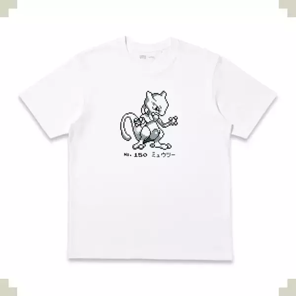 「「ポケモン×ユニクロ」コラボUT第2弾が7月24日発売！ゲームドットのミュウツー・ゲンガーTシャツがエモい」の画像