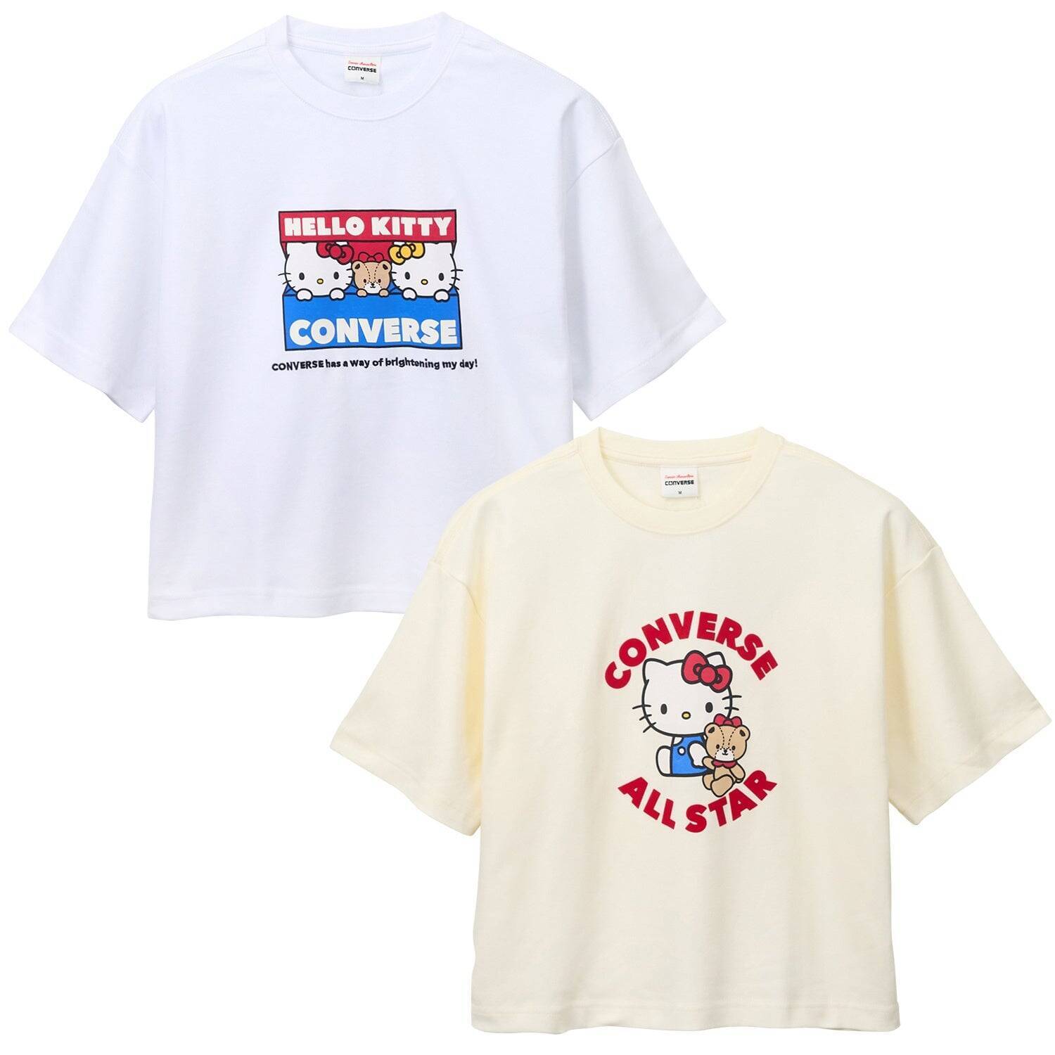 「ハローキティ×コンバース」PLAZA限定コラボ商品が6月11日発売！キティ＆ミミィがスニーカーから顔をのぞかせる全20アイテム