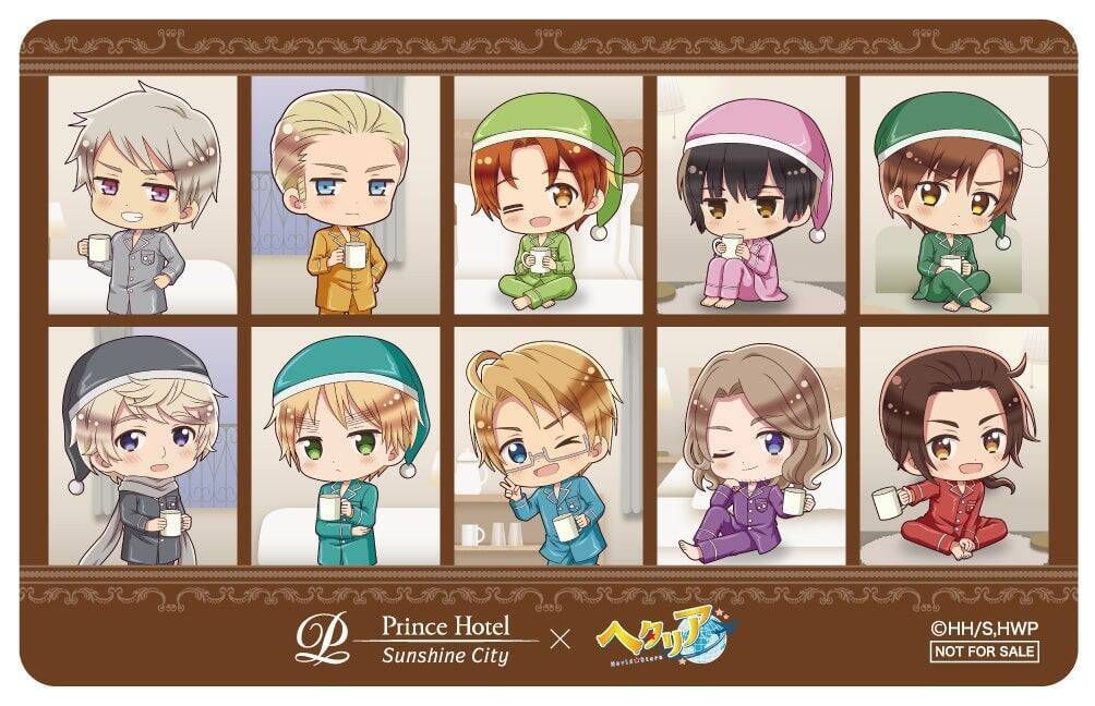 『ヘタリア』ドアマン姿の10人がお出迎え♪サンシャインシティプリンスホテルのコラボルームが9月19日から販売