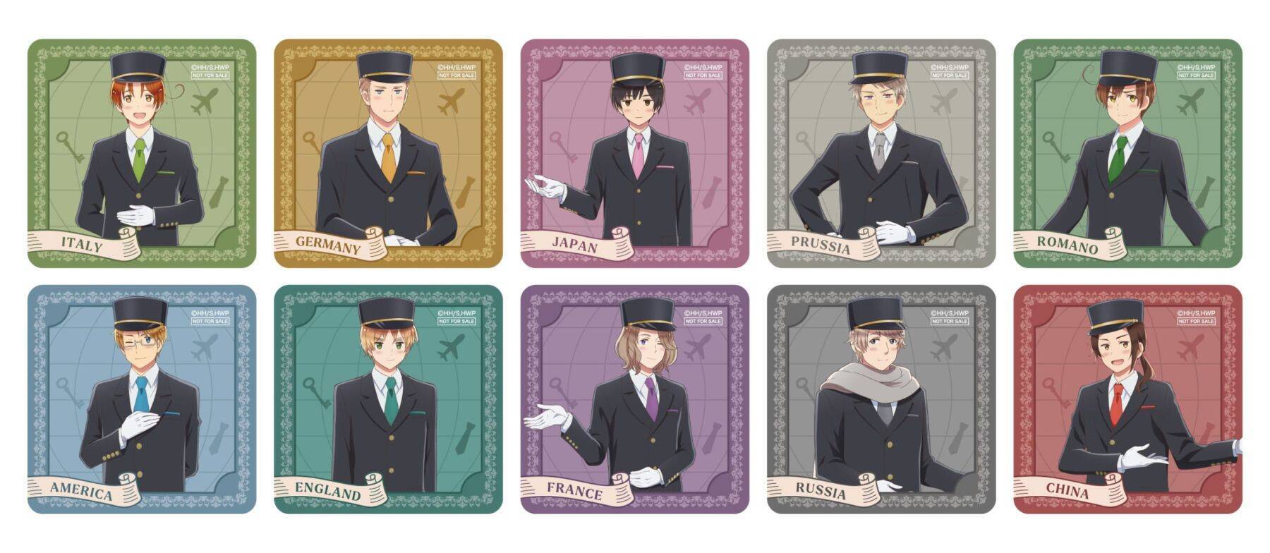 『ヘタリア』ドアマン姿の10人がお出迎え♪サンシャインシティプリンスホテルのコラボルームが9月19日から販売