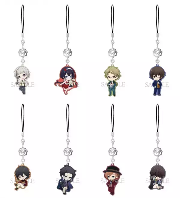 敦たちがドレスアップ！『文スト』描き起こしイラストのゆらゆらチャームコレクション登場！華やかな衣装に身を包んだ全8種