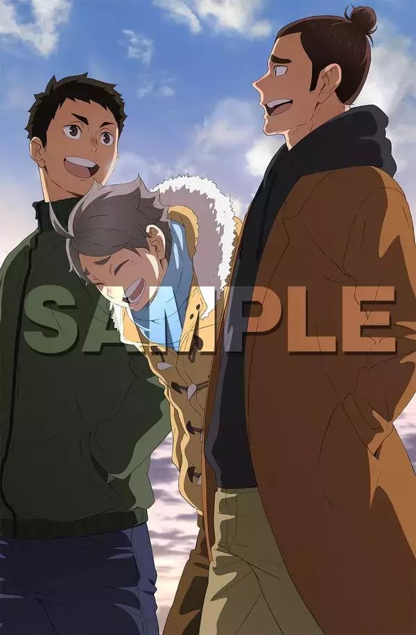 「『ハイキュー!!TTT』合宿で交流する影山と宮侑や談笑する澤村・菅原・東峰が尊い！BD＆DVD購入特典の描き下ろし公開！」の画像