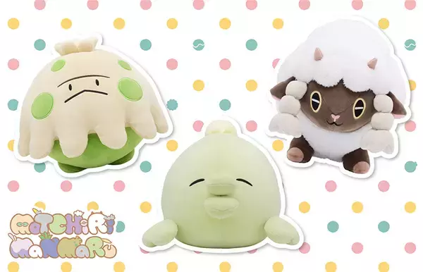 『ポケモン』“もっちりまんまる”ポケモンがテーマのグッズが登場！肌触り抜群のクッションやマスコットなど